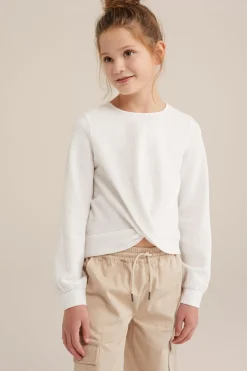 Meisjes T-shirt met structuur