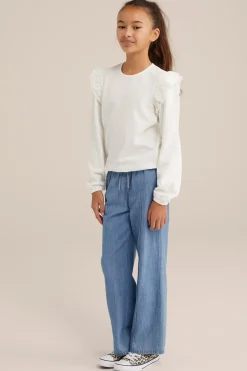 Meisjes T-shirt met structuur