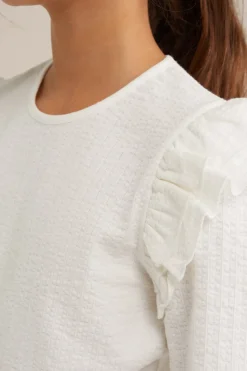 Meisjes T-shirt met structuur