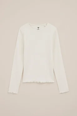 Meisjes T-shirt van ribstof