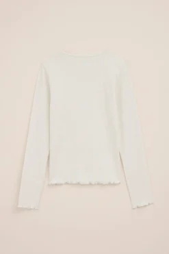 Meisjes T-shirt van ribstof