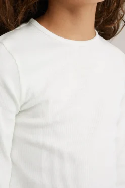 Meisjes T-shirt van ribstof