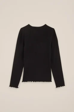 Meisjes T-shirt van ribstof