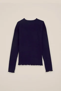 Meisjes T-shirt van ribstof