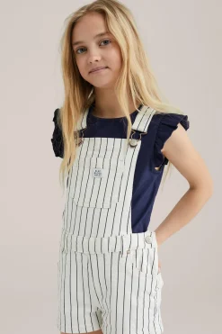Meisjes tuinbroek met dessin