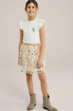 Meisjes tulerok met embroidery
