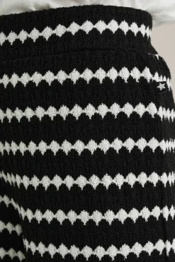 Meisjes wide leg broek met dessin