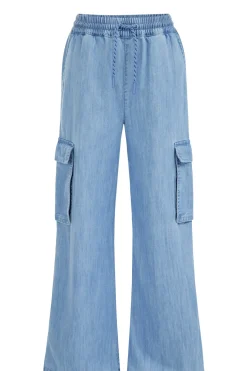 Meisjes wide leg cargobroek