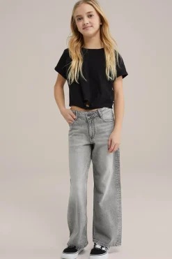 Meisjes wide leg jeans