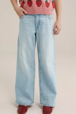 Meisjes wide leg jeans