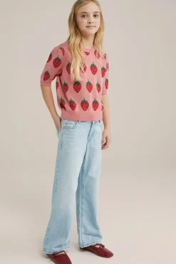 Meisjes wide leg jeans