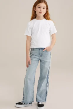 Meisjes wide leg jeans