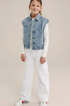Meisjes wide leg jeans