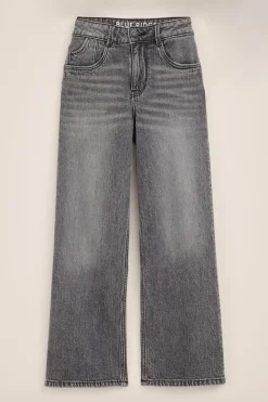 Meisjes wide leg jeans met stretch