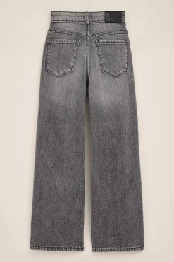 Meisjes wide leg jeans met stretch
