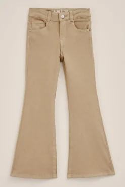 Meisjes wide leg jeans met stretch