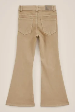 Meisjes wide leg jeans met stretch