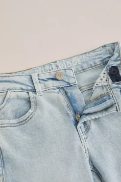 Meisjes wide leg jeans met stretch