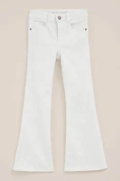 Meisjes wide leg jeans met stretch