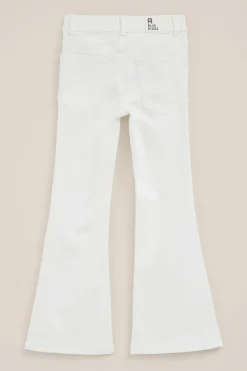Meisjes wide leg jeans met stretch
