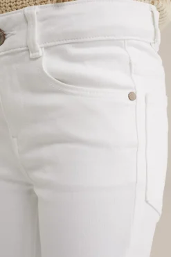 Meisjes wide leg jeans met stretch