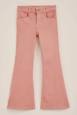 Meisjes wide leg jeans met stretch