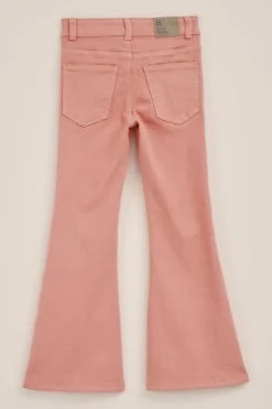 Meisjes wide leg jeans met stretch