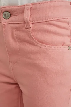 Meisjes wide leg jeans met stretch