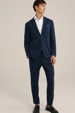 melange blazer met stretch