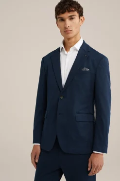 melange blazer met stretch