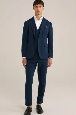 melange blazer met stretch