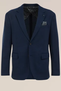 melange blazer met stretch