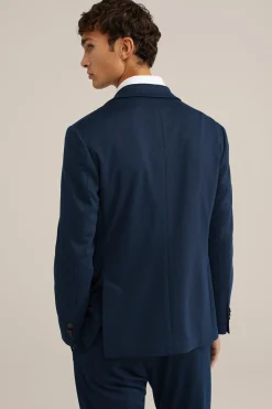 melange blazer met stretch