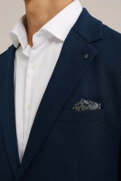 melange blazer met stretch