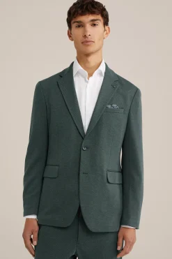 melange blazer met stretch