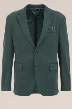 melange blazer met stretch