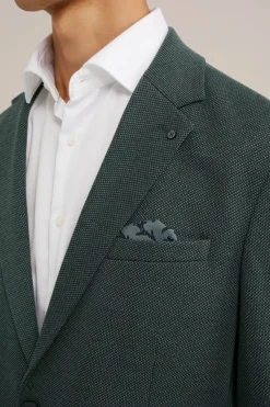 melange blazer met stretch
