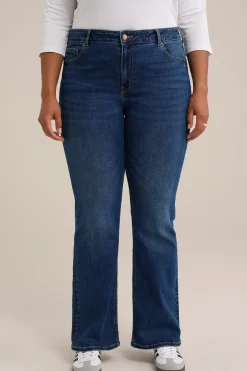 mid rise bootcut jeans met superstretch - Curve