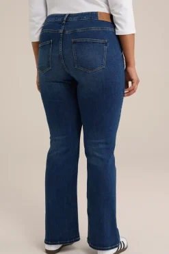 mid rise bootcut jeans met superstretch - Curve