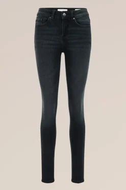 Mid rise superskinny jeans met superstretch