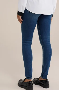 Mid rise superskinny jeans met superstretch