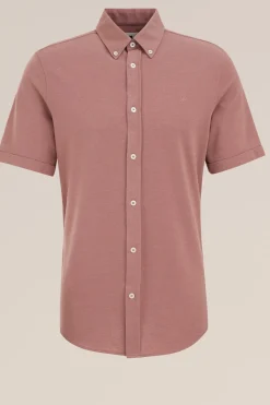 overhemd van piqu&eacute;jersey met stretch