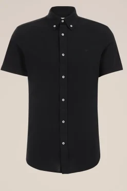 overhemd van piqu&eacute;jersey met stretch