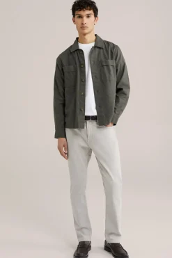 overshirt van linnenmix