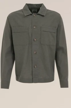 overshirt van linnenmix