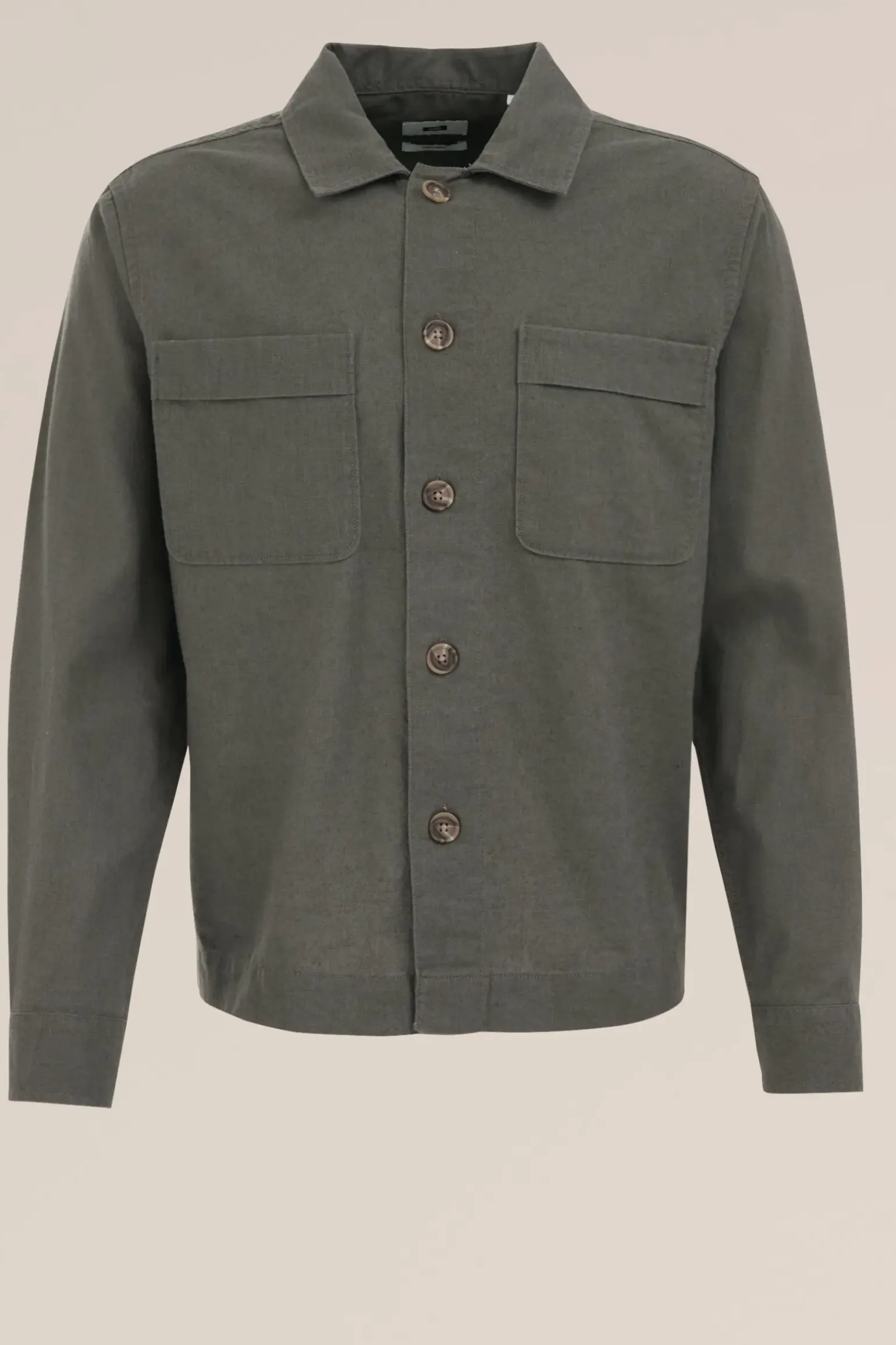 overshirt van linnenmix