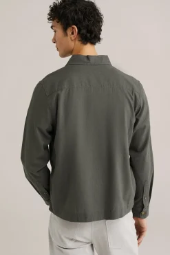 overshirt van linnenmix