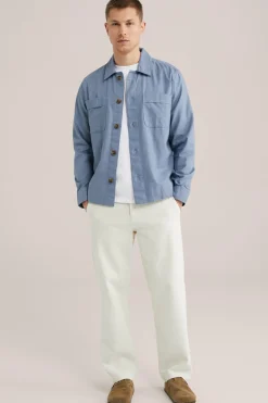 overshirt van linnenmix