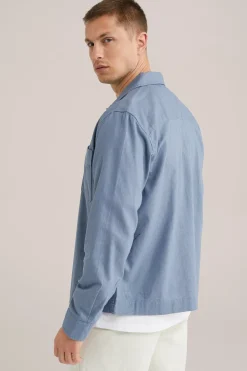 overshirt van linnenmix
