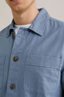overshirt van linnenmix